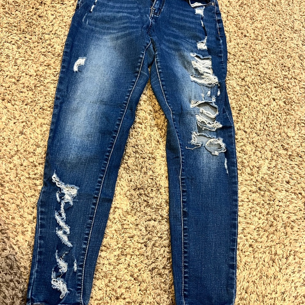 Distressed Blue Jeans for Women